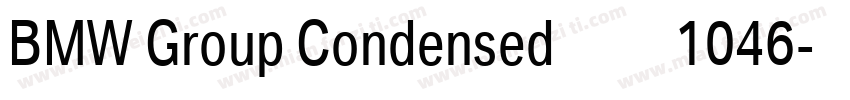 BMW Group Condensed梦祥1046字体转换